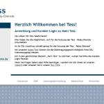 1. Klicken Sie auf Log In Daten vergessen 1. Klicken Sie auf Log In Daten vergessen