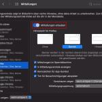 Systemeinstellungen > Mitteilungen > verwendeten Browser auswählen und "Mitteilungen erlauben" aktivieren Systemeinstellungen > Mitteilungen > verwendeten Browser auswählen und "Mitteilungen erlauben" aktivieren