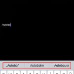 Bei Telefonaten mit der iOS-App kommt es durch die Korrektur-/Vervollständigungsfunktion der Tastatur zu Übertragungsfehlern Bei Telefonaten mit der iOS-App kommt es durch die Korrektur-/Vervollständigungsfunktion der Tastatur zu Übertragungsfehlern