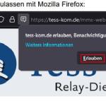Benachrichtigung erlauben in Firefox