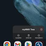 Das Symbol der "myMMX"-App etwas länger gedrückt halten und über das "i"-Symbol die App-Informationen aufrufen Das Symbol der "myMMX"-App etwas länger gedrückt halten und über das "i"-Symbol die App-Informationen aufrufen